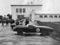Стоянка гоночной техники у здания автомотоклуба, 1960 г.